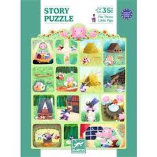 PUZZLE LES 3 PETITS COCHONS 35 PCS