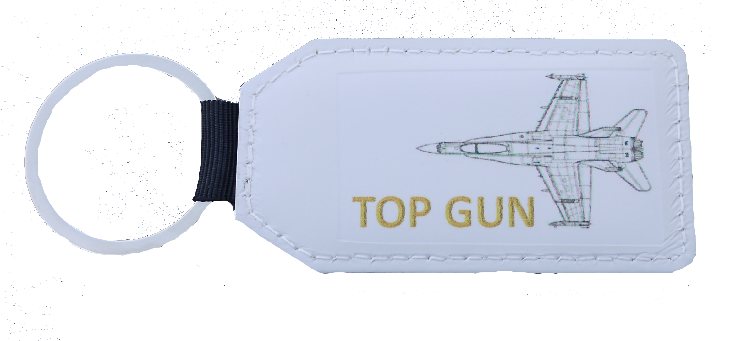 Porte clé simili cuir TopGun (1)