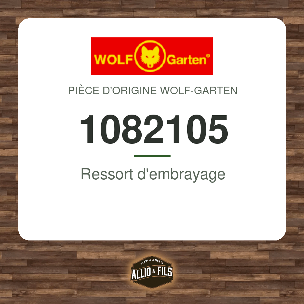 Ressort d'embrayage - Wolf-Garten 1082105