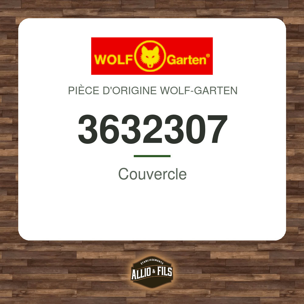 Couvercle - Wolf-Garten 3632307