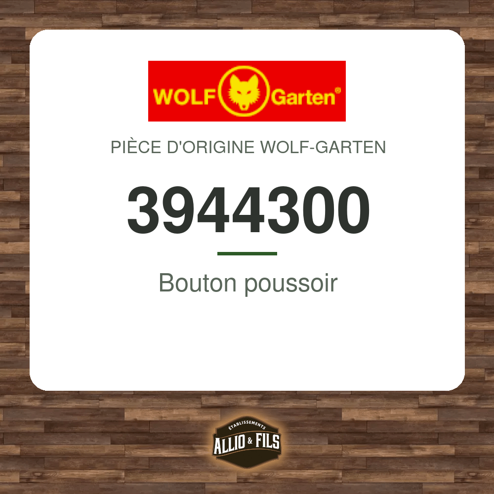 Bouton poussoir - Wolf-Garten 3944300
