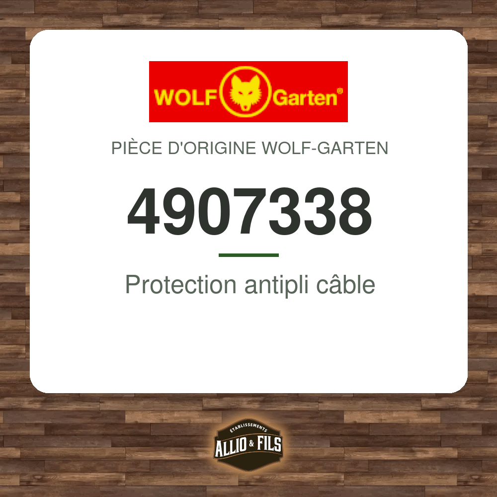 Protection antipli câble - Wolf-Garten 4907338