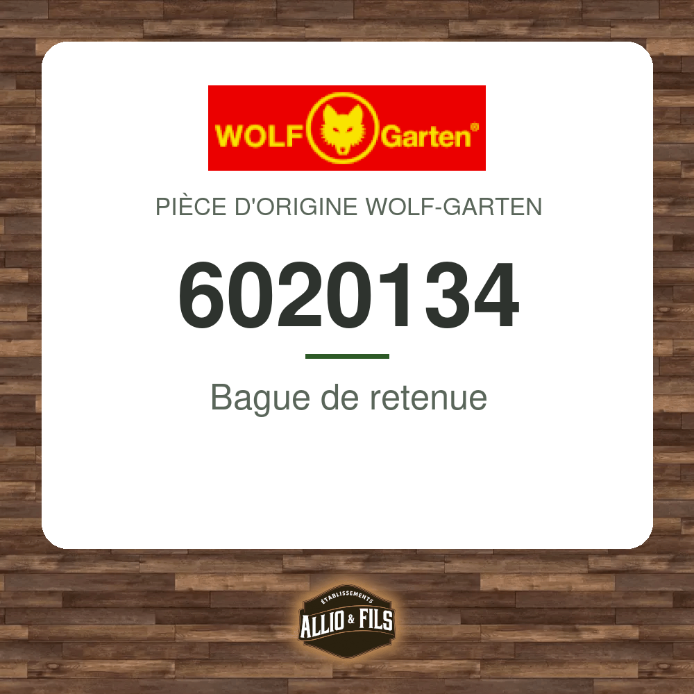 Bague de retenue - Wolf-Garten 6020134