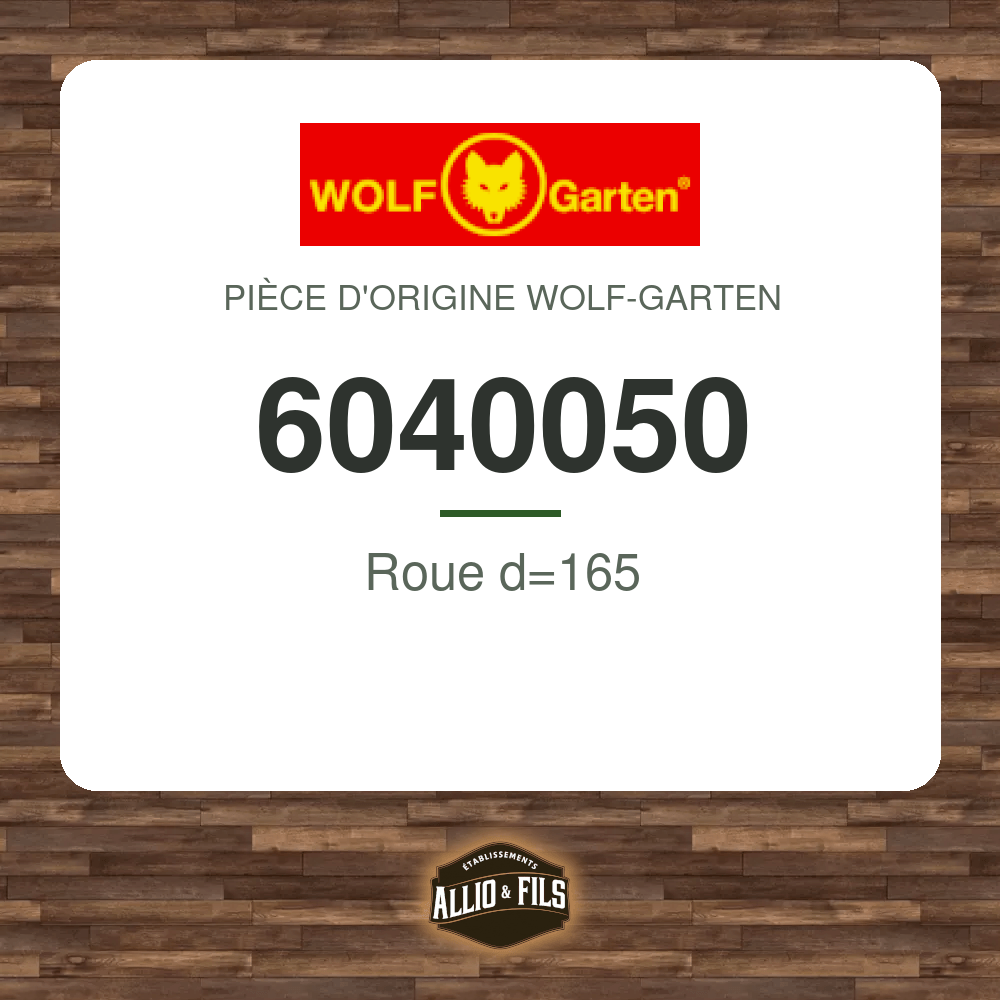 Roue d=165 - Wolf-Garten 6040050
