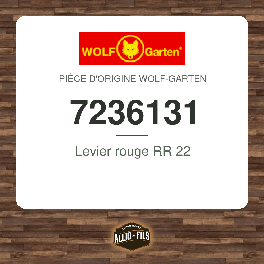 Levier rouge RR 22 - Wolf-Garten 7236131