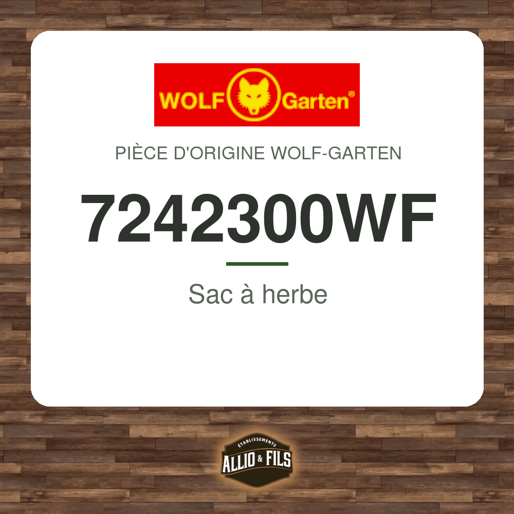 Sac à herbe - Wolf-Garten 7242300WF