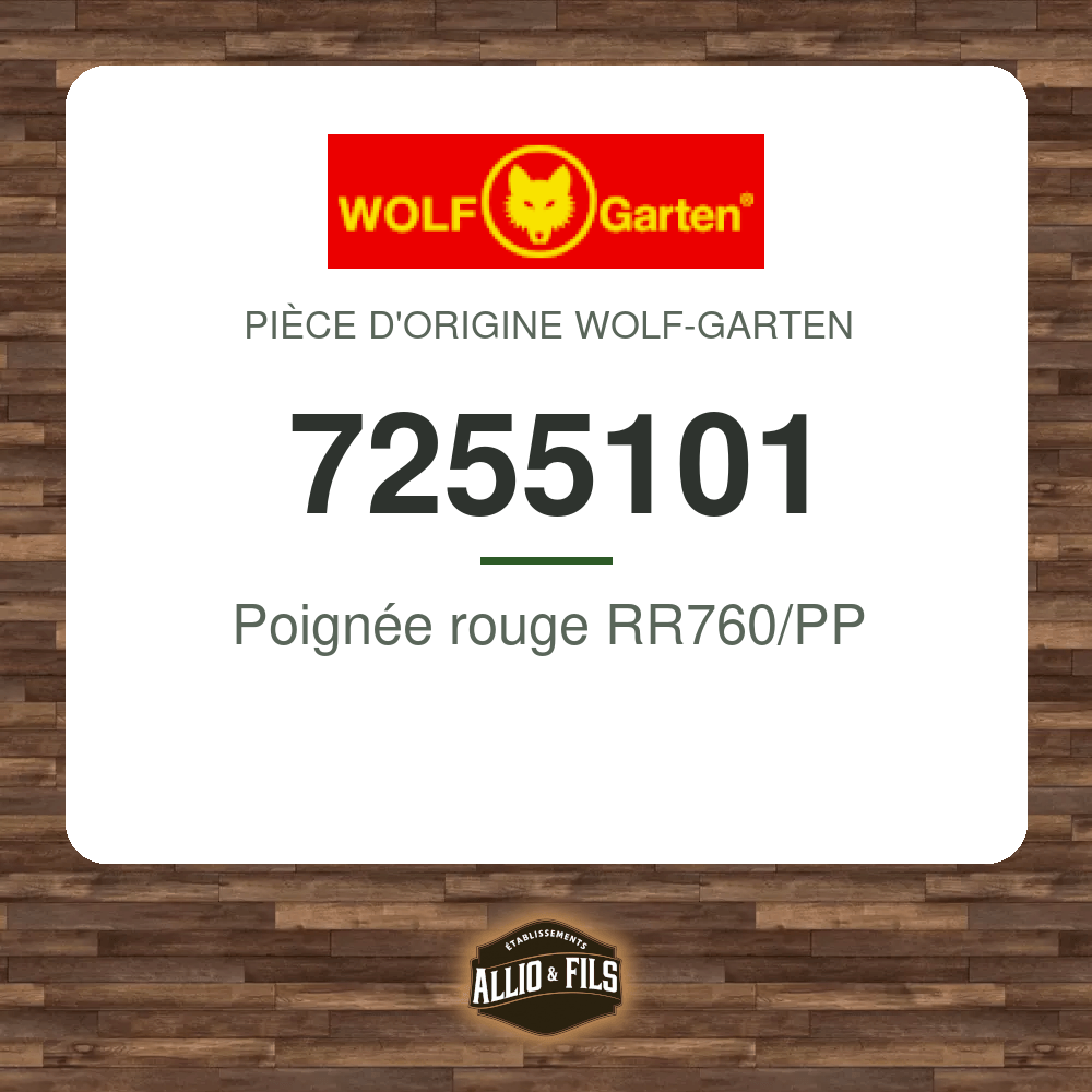 Poignée rouge RR760/PP - Wolf-Garten 7255101