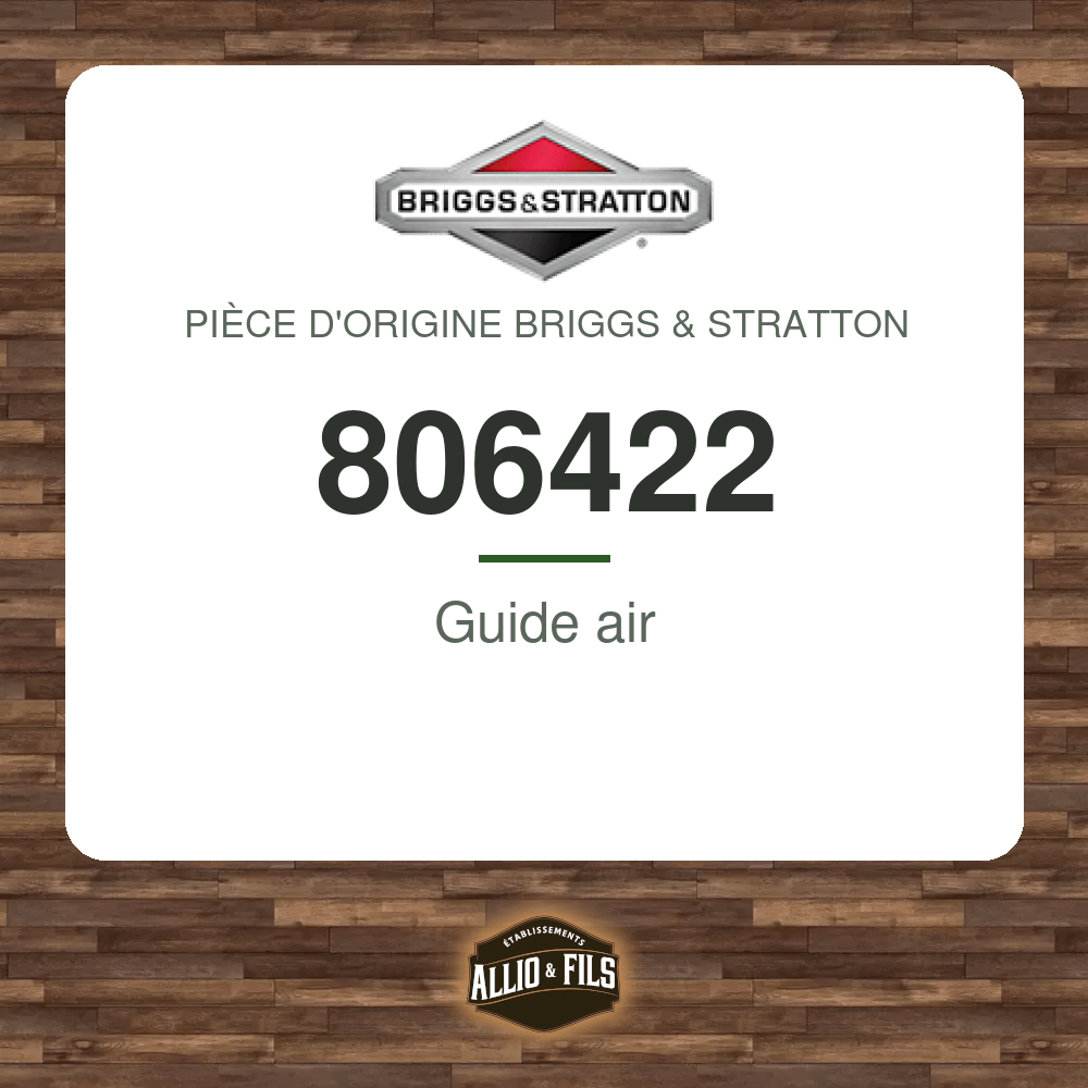 Guide air - Briggs & Stratton 806422