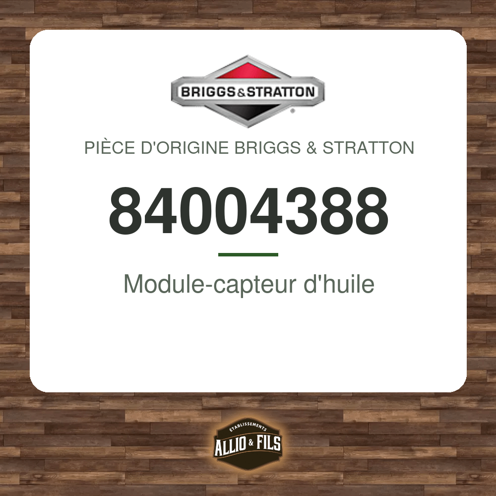 Module-capteur d'huile - Briggs & Stratton 84004388