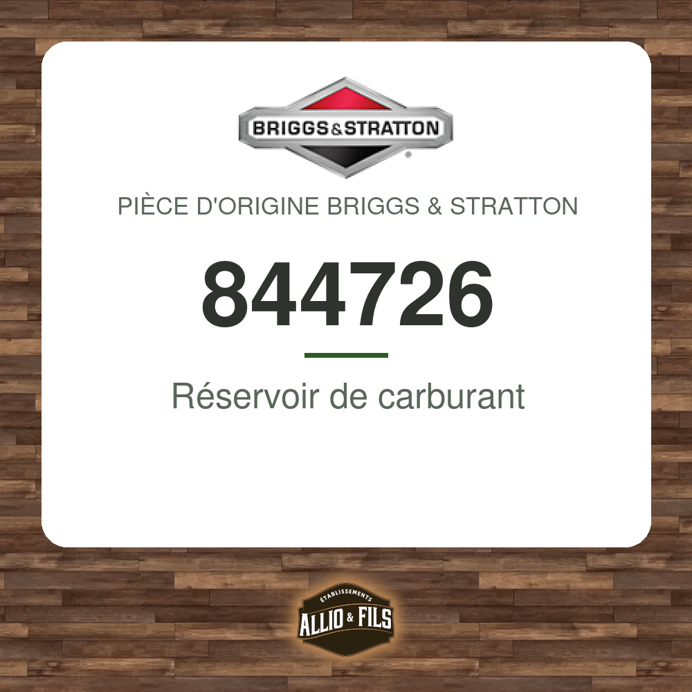 Réservoir de carburant - Briggs & Stratton 844726