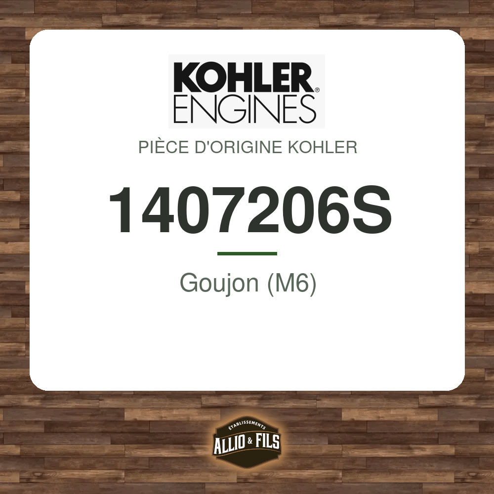Goujon (M6) - Kohler 1407206S