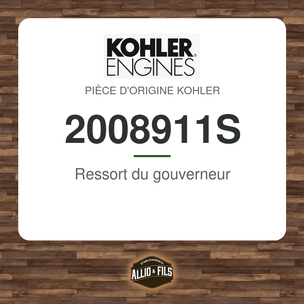 Ressort du gouverneur - Kohler 2008911S