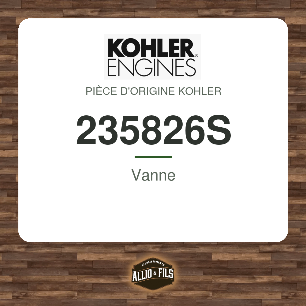 Vanne - Kohler 235826S