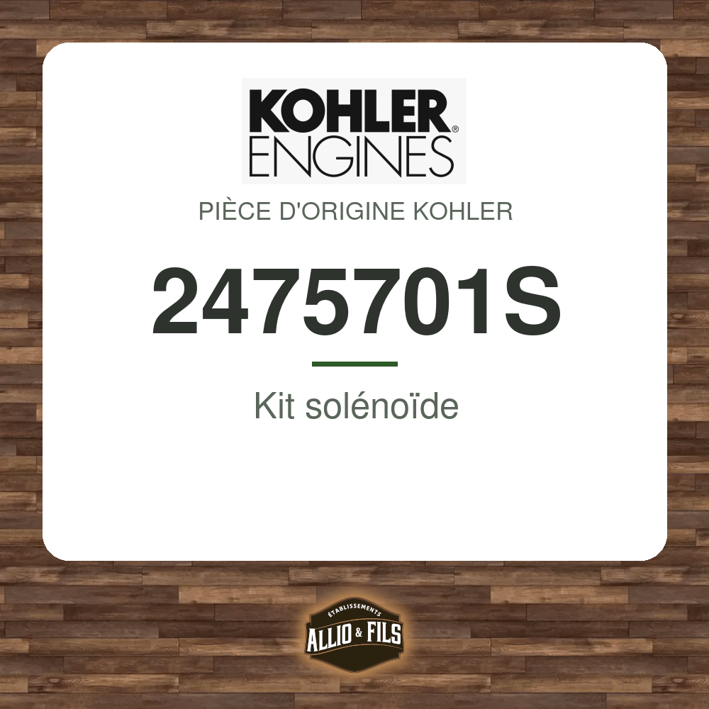 Kit solénoïde - Kohler 2475701S