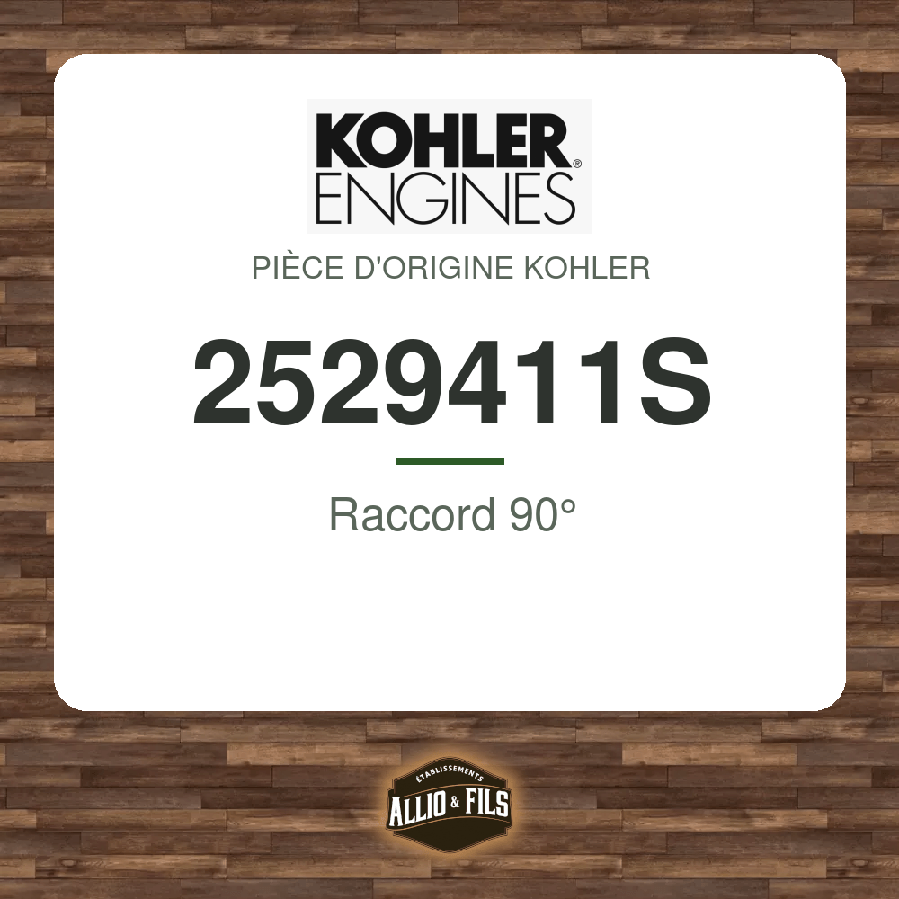 Raccord 90° - Kohler 2529411S