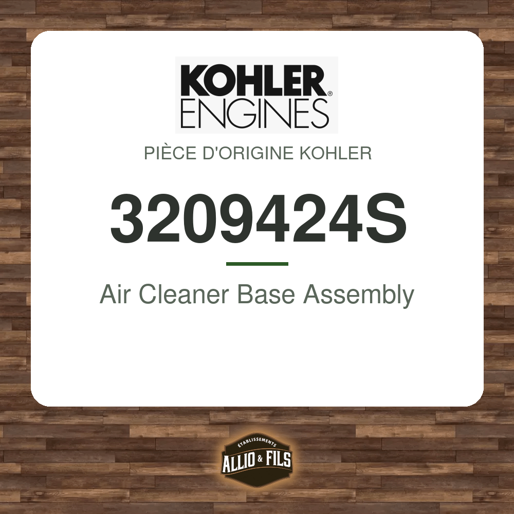 Air Cleaner Base Assembly - Kohler 3209424S