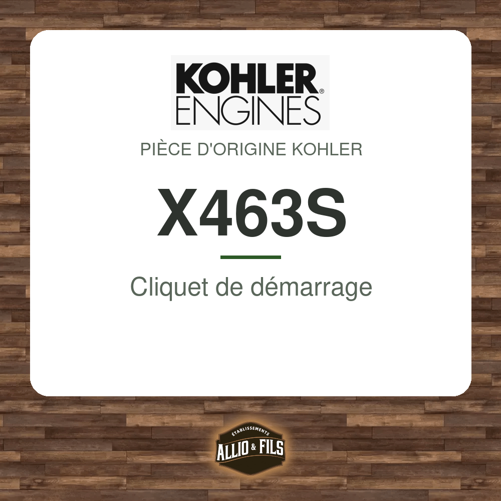 Cliquet de démarrage - Kohler X463S