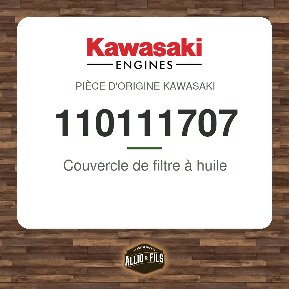 Couvercle de filtre à huile - Kawasaki 110111707