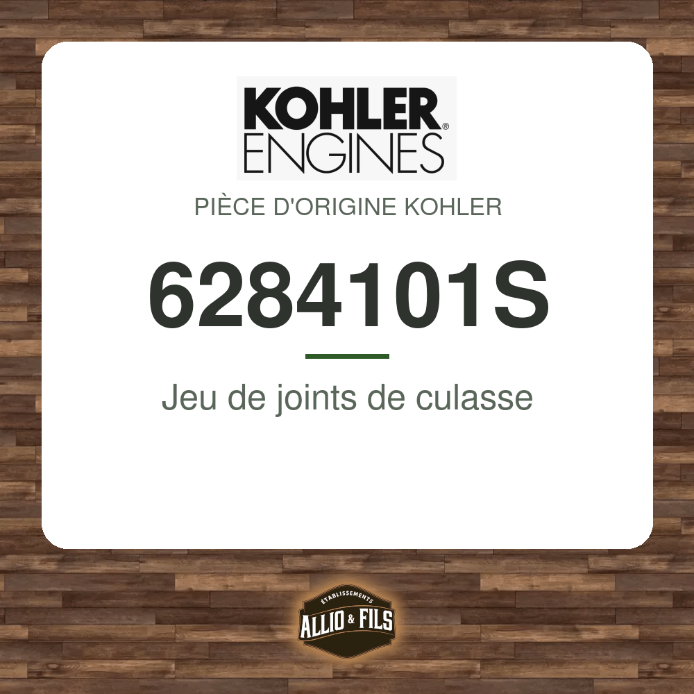Jeu de joints de culasse - Kohler 6284101S
