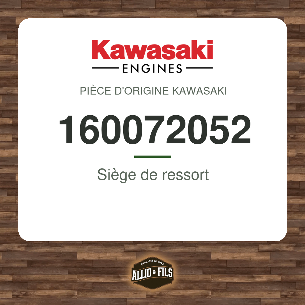 Siège de ressort - Kawasaki 160072052