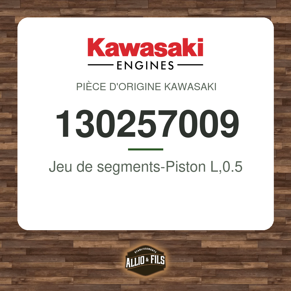 Jeu de segments-Piston L,0.5 - Kawasaki 130257009