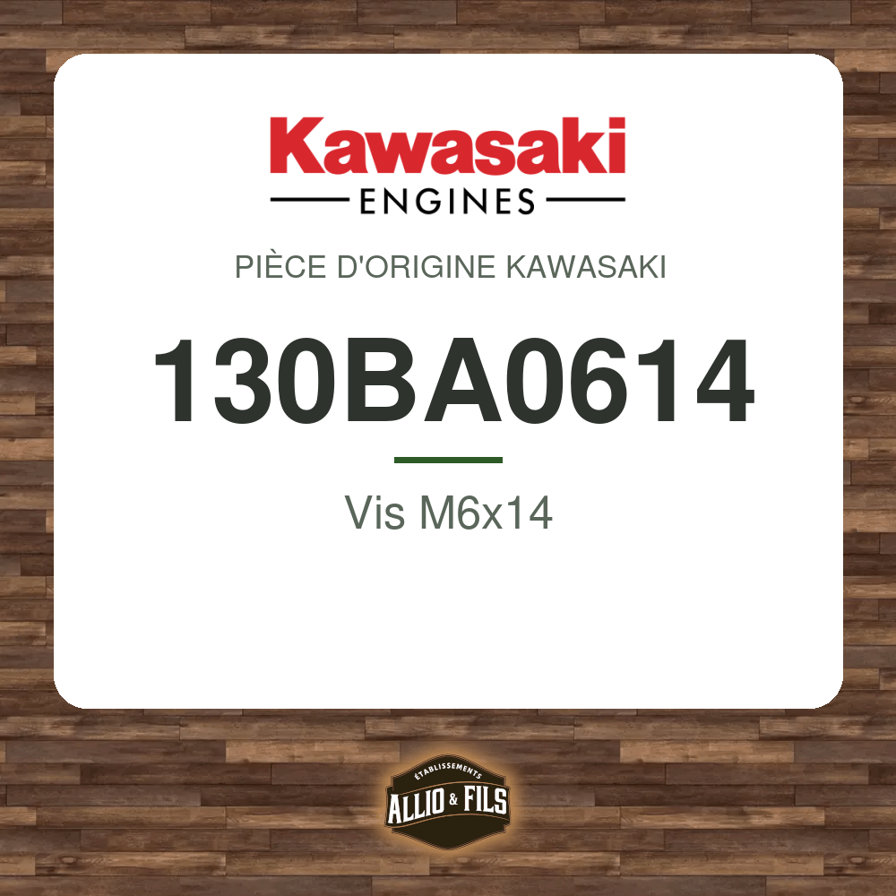 Vis M6x14 - Kawasaki 130BA0614