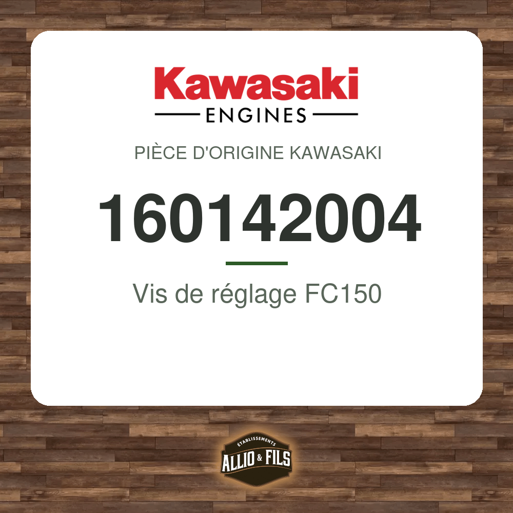 Vis de réglage FC150 - Kawasaki 160142004