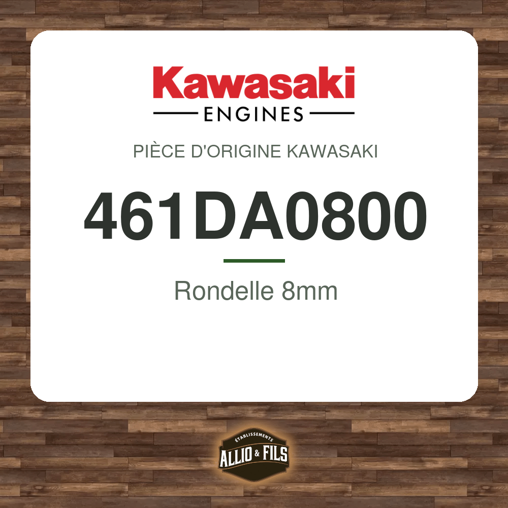 Rondelle 8mm - Kawasaki 461DA0800