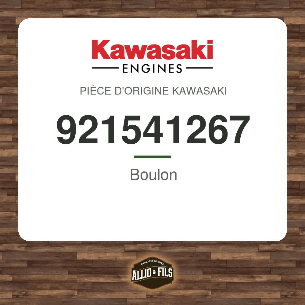 Boulon - Kawasaki 921541267