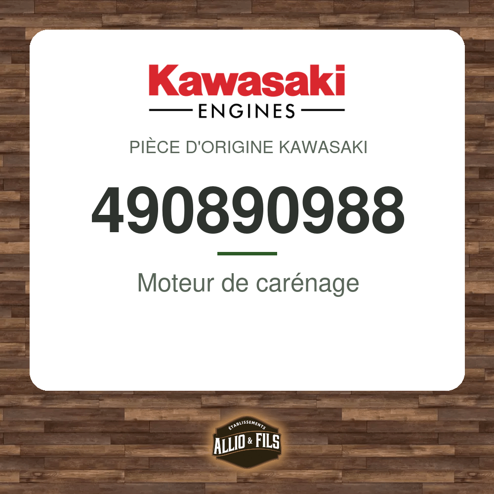 Moteur de carénage - Kawasaki 490890988