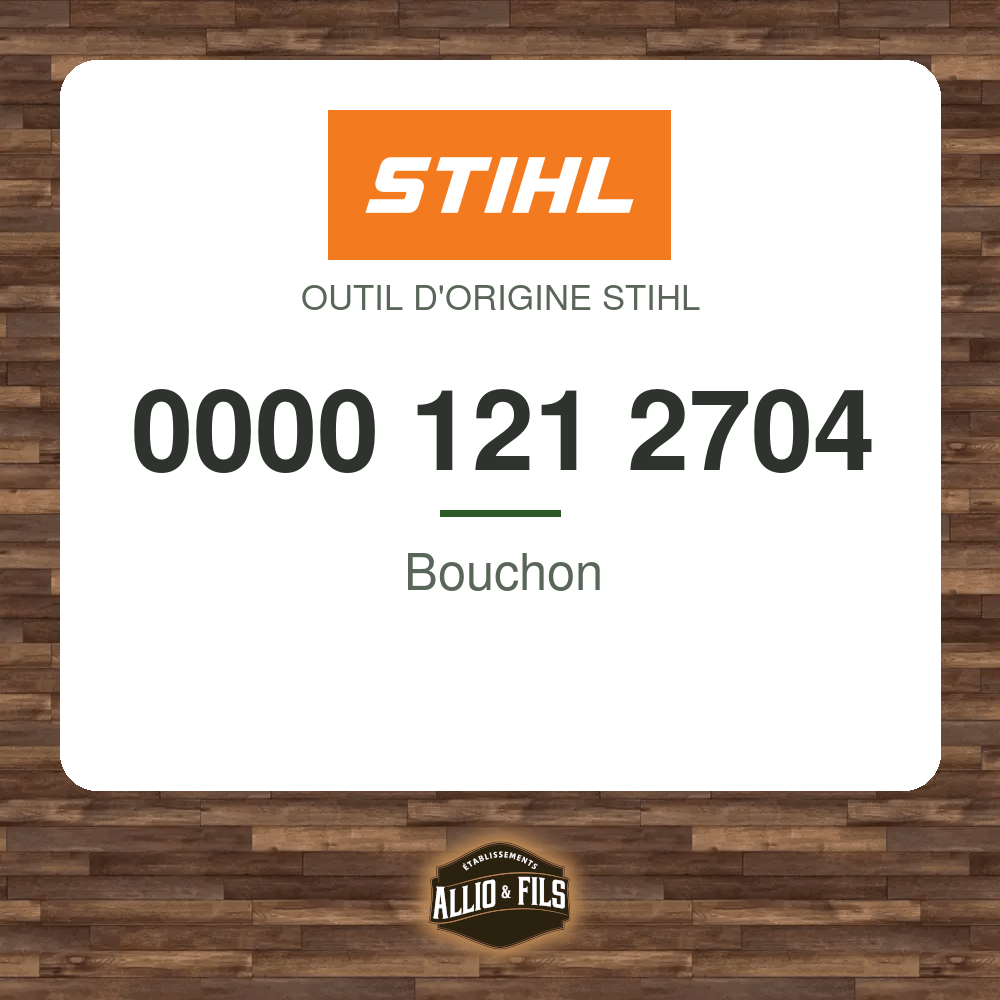 Bouchon - Stihl 0000 121 2704