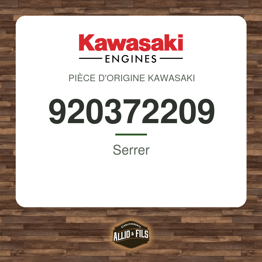 Serrer - Kawasaki 920372209