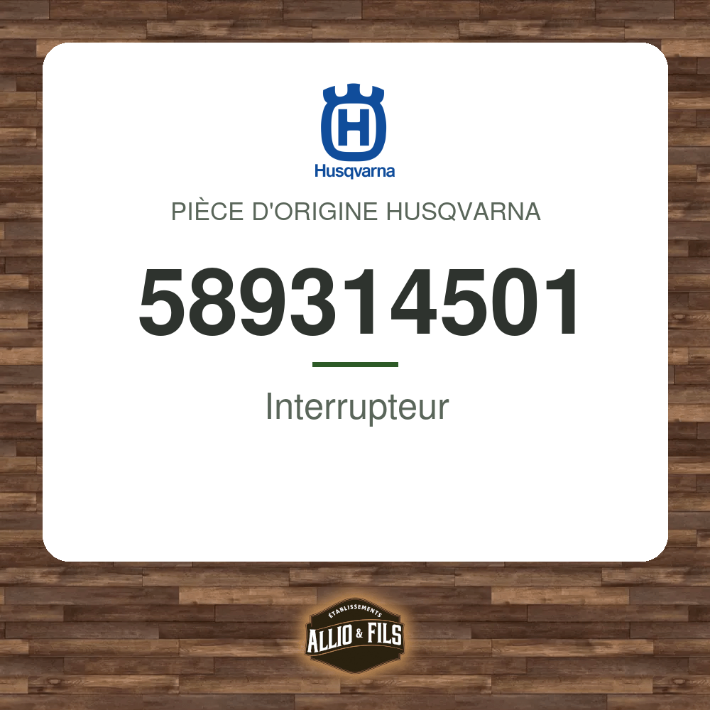 Interrupteur - Husqvarna 589314501