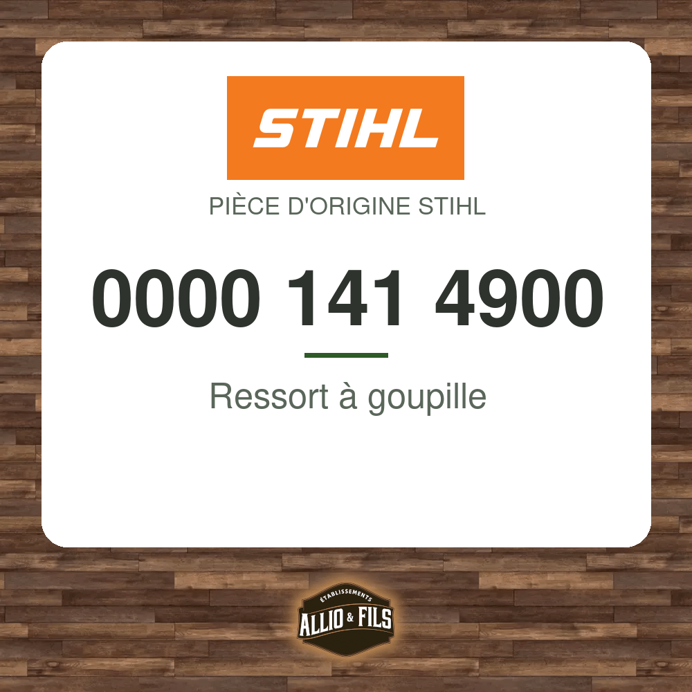 Ressort à goupille - Stihl 0000 141 4900