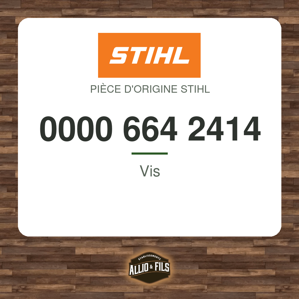 Vis - Stihl 0000 664 2414