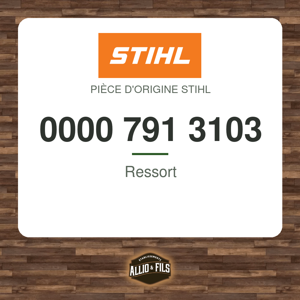 Ressort - Stihl 0000 791 3103