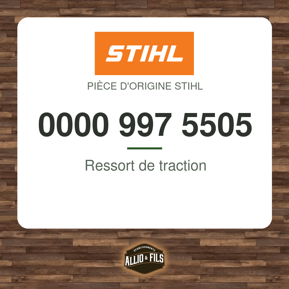 Ressort de traction - Stihl 0000 997 5505