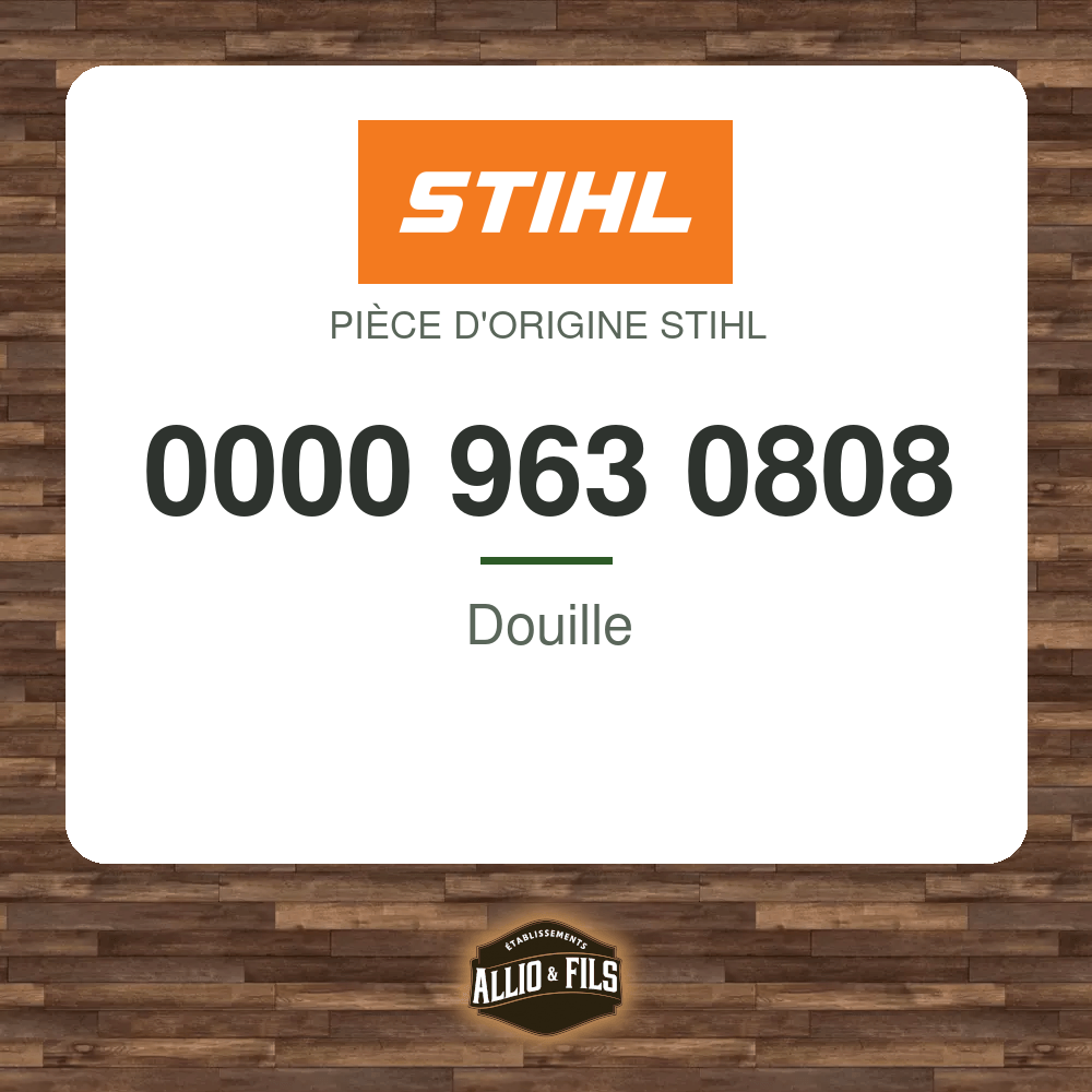Douille - Stihl 0000 963 0808