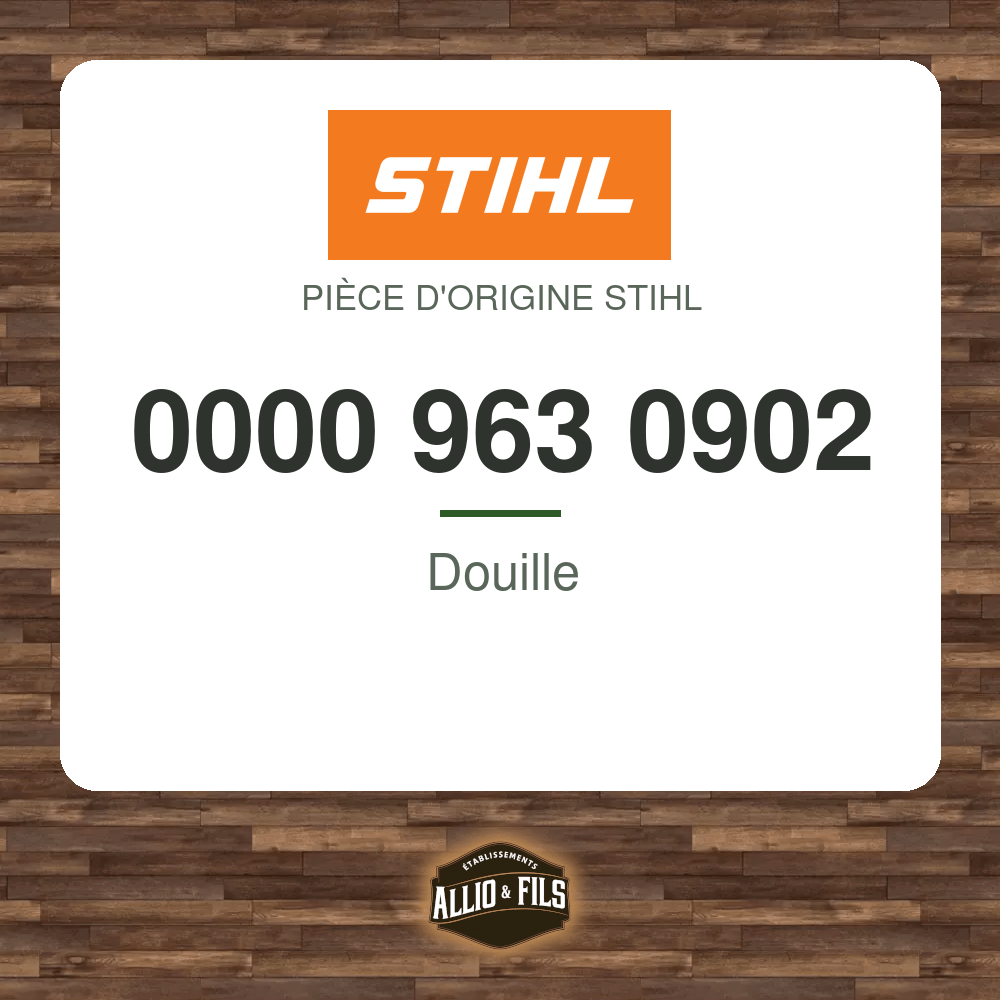 Douille - Stihl 0000 963 0902