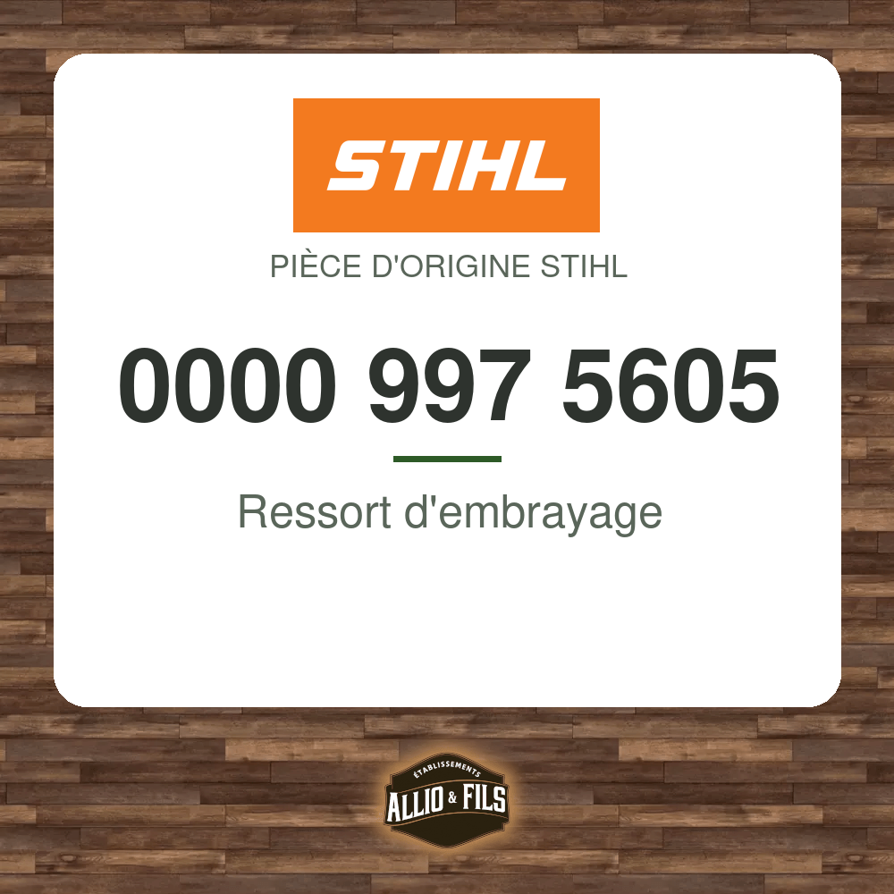 Ressort d'embrayage - Stihl 0000 997 5605