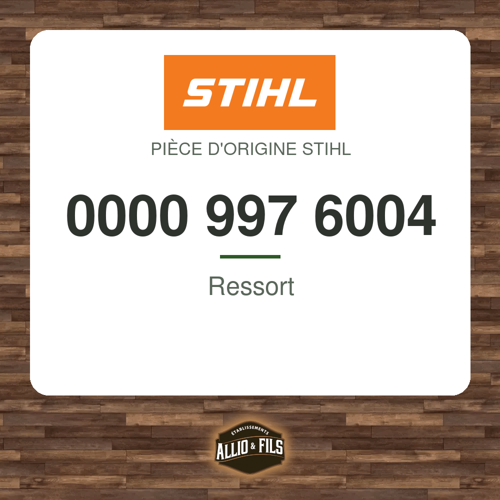 Ressort - Stihl 0000 997 6004