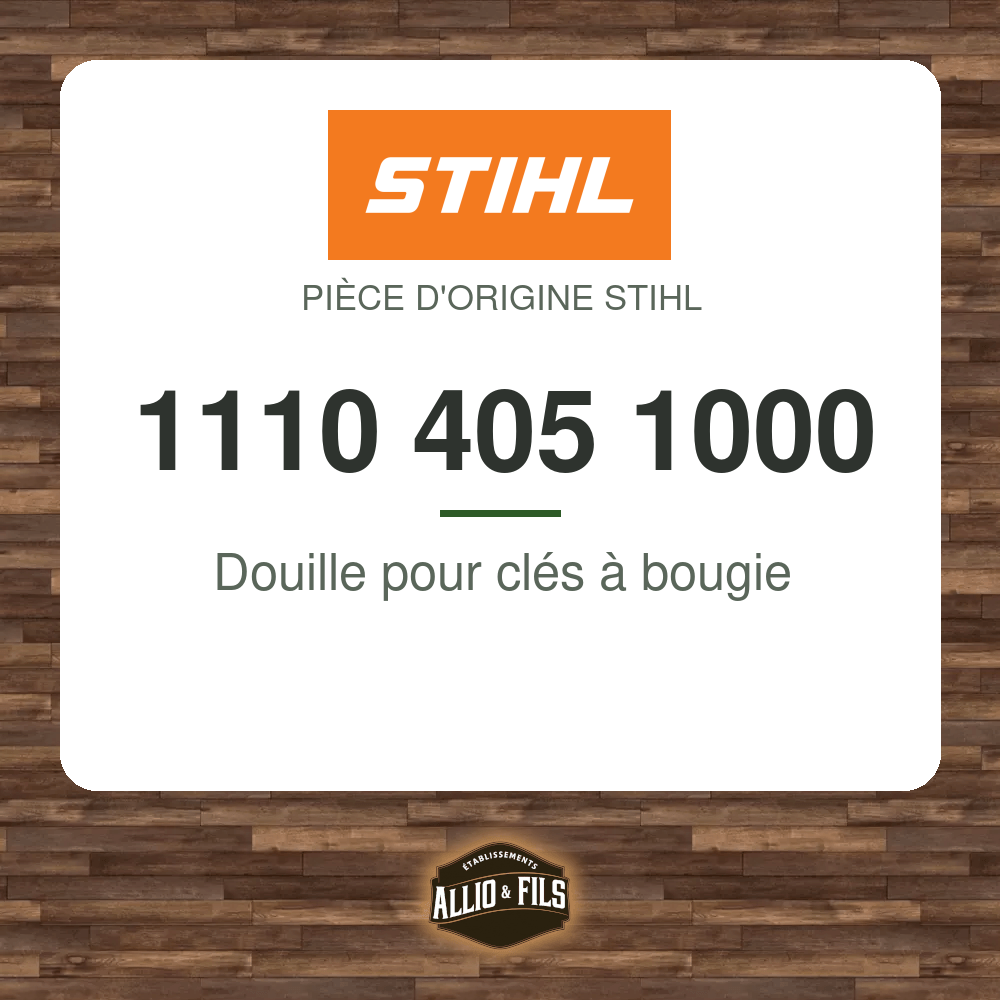 Douille pour clés à bougie - Stihl 1110 405 1000