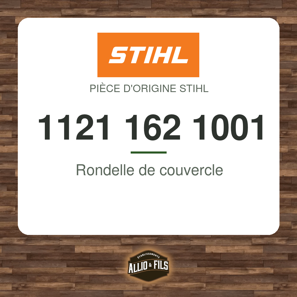 Rondelle de couvercle - Stihl 1121 162 1001