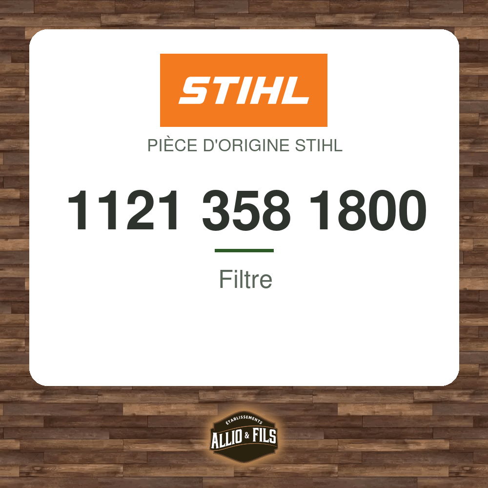 Filtre - Stihl 1121 358 1800