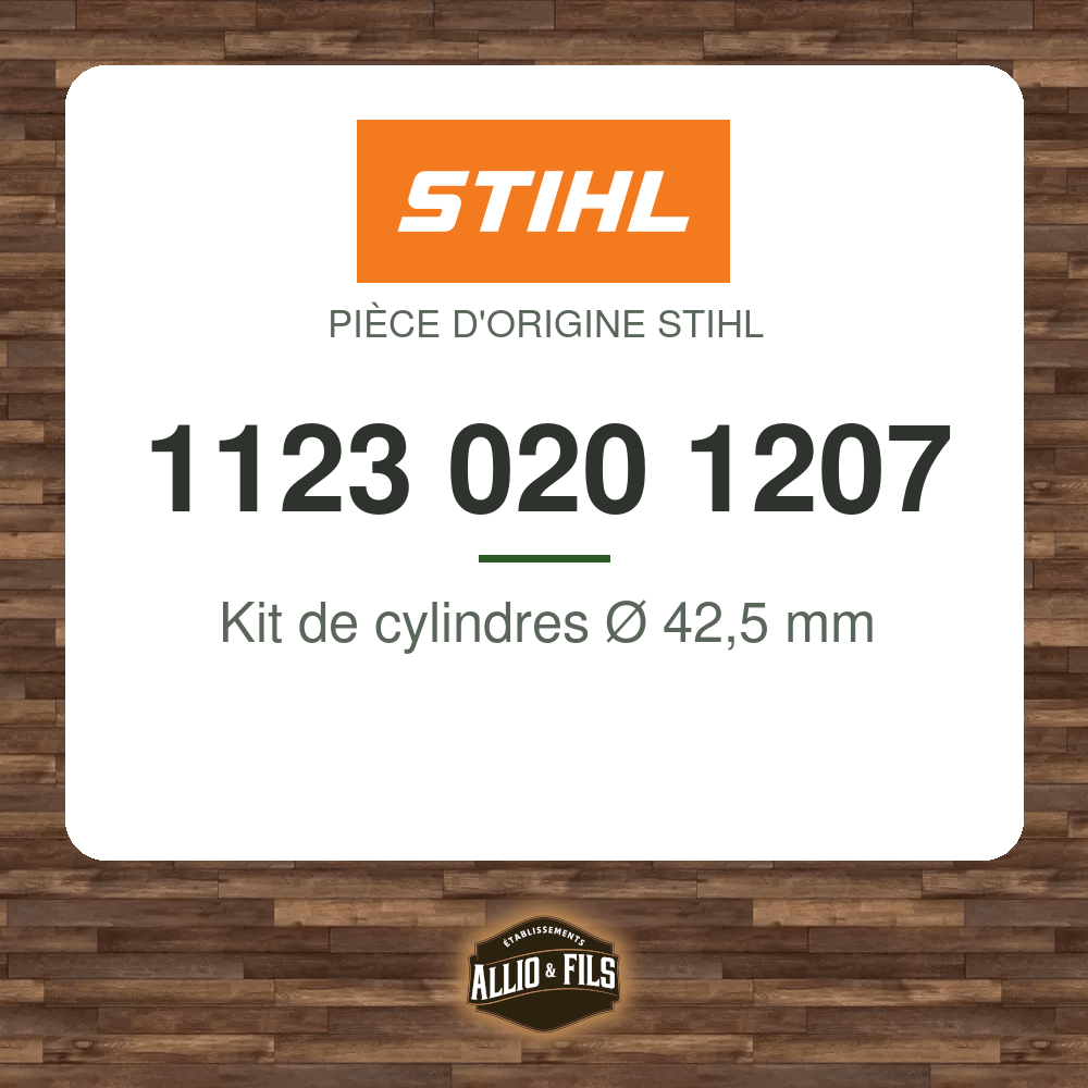 Kit de cylindres Ø 42,5 mm - Stihl 1123 020 1207