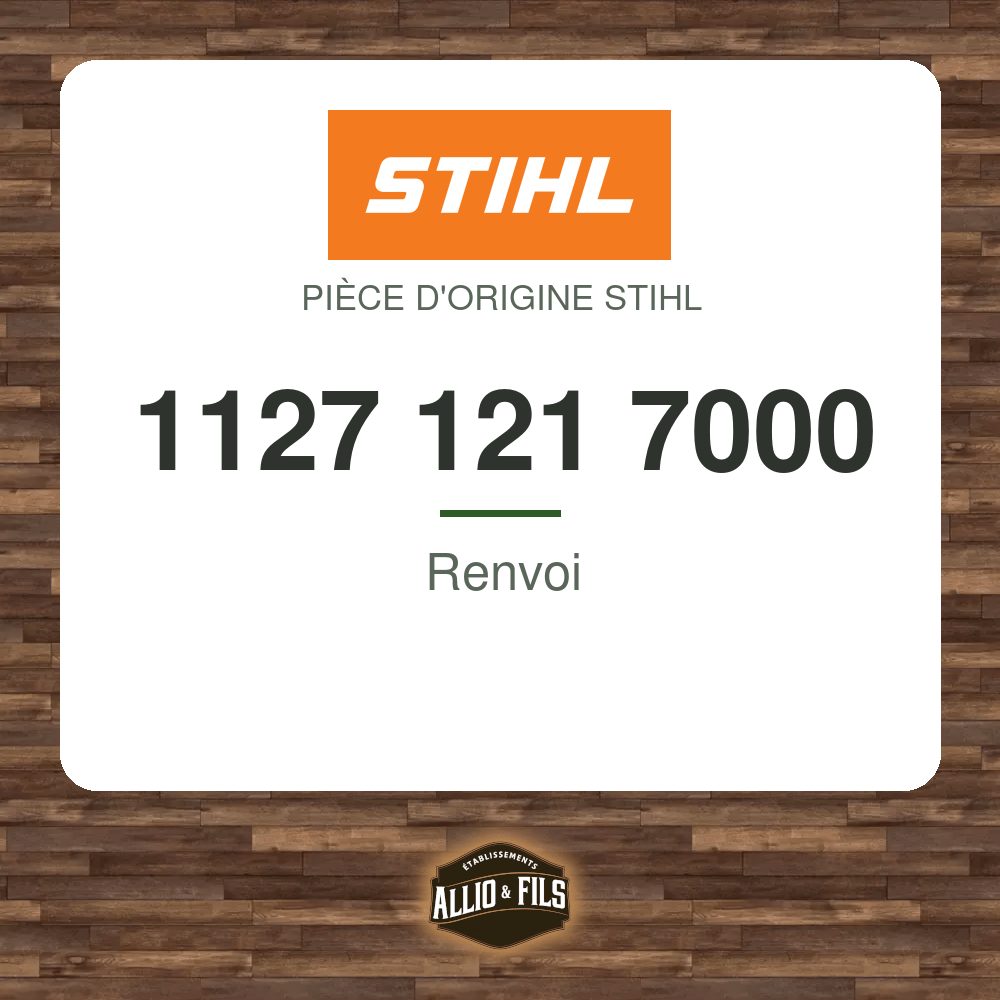 Renvoi - Stihl 1127 121 7000