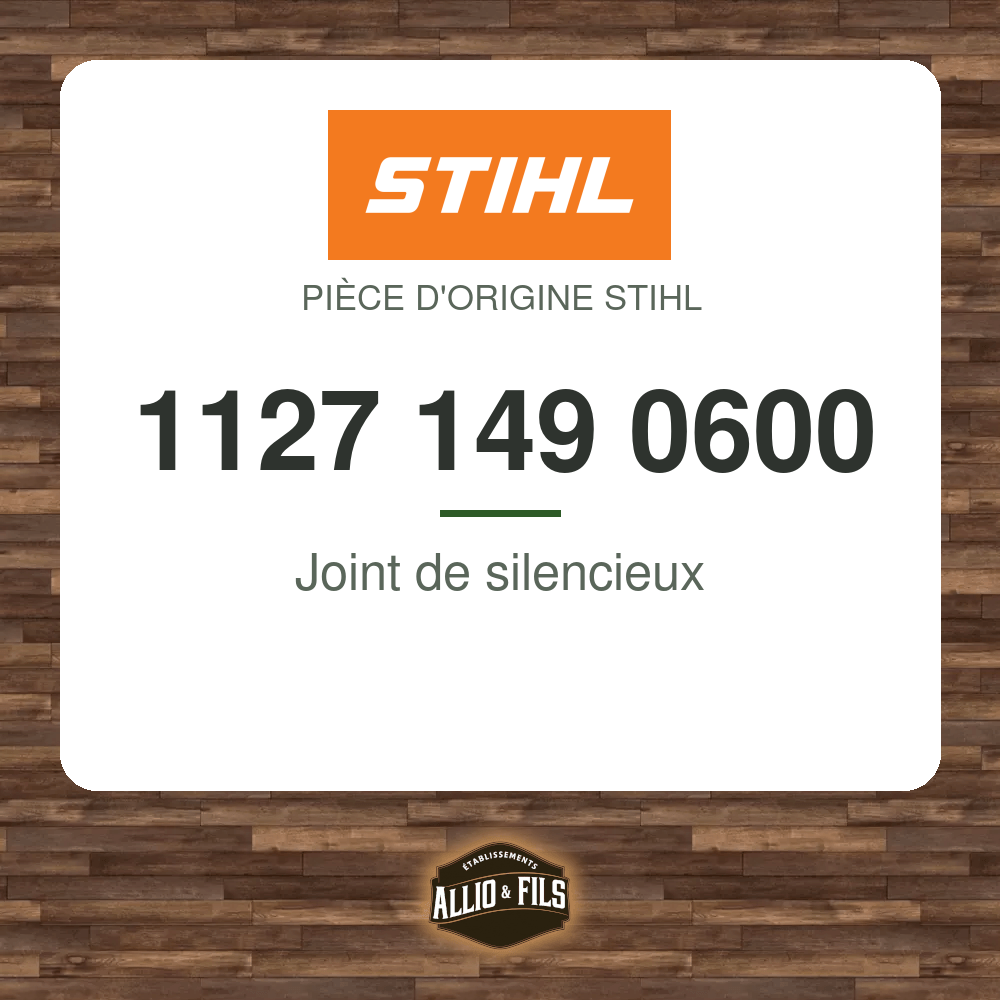 Joint de silencieux - Stihl 1127 149 0600