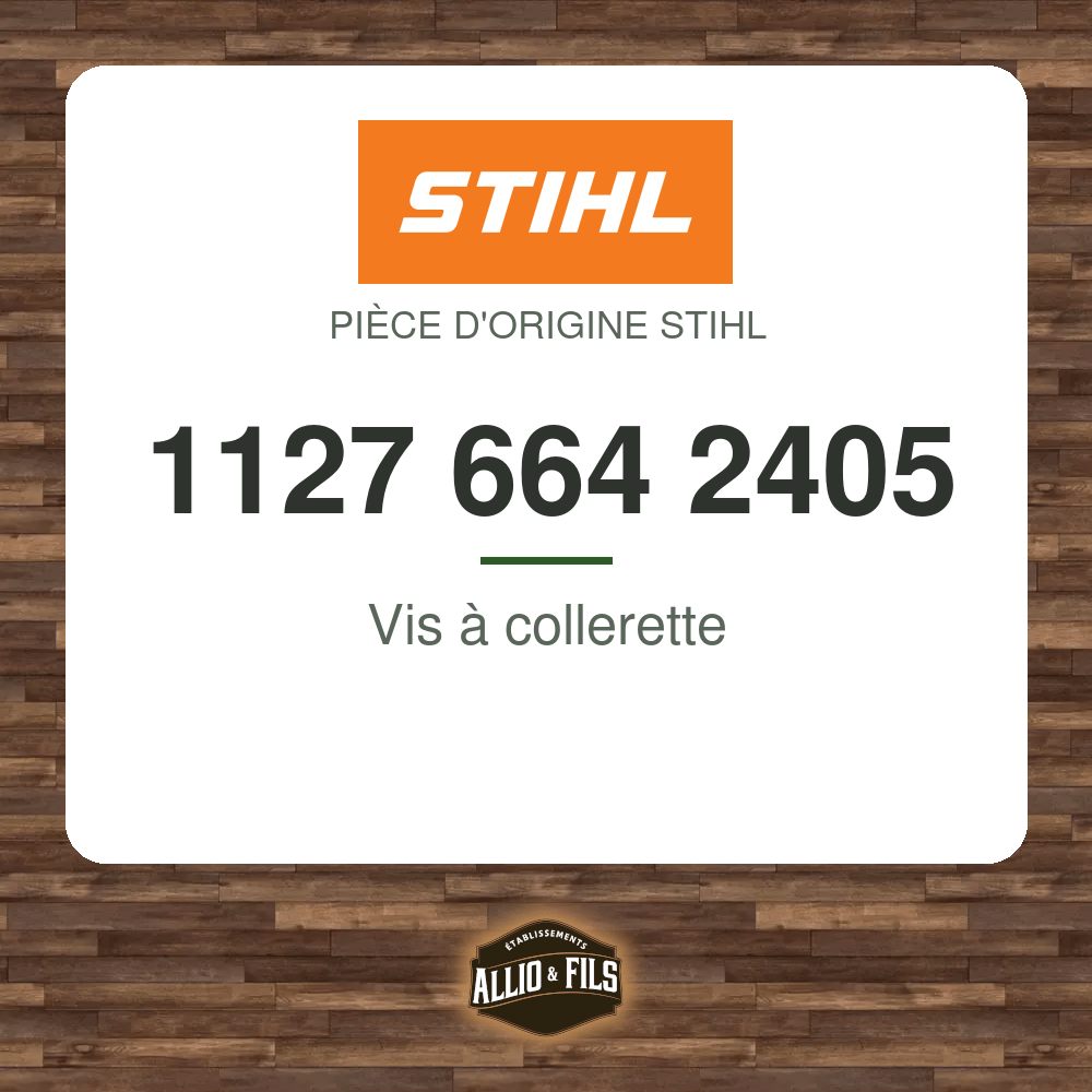 Vis à collerette - Stihl 1127 664 2405