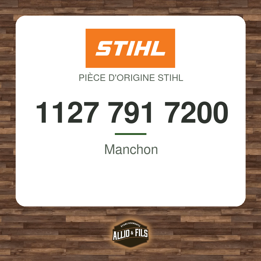 Manchon - Stihl 1127 791 7200