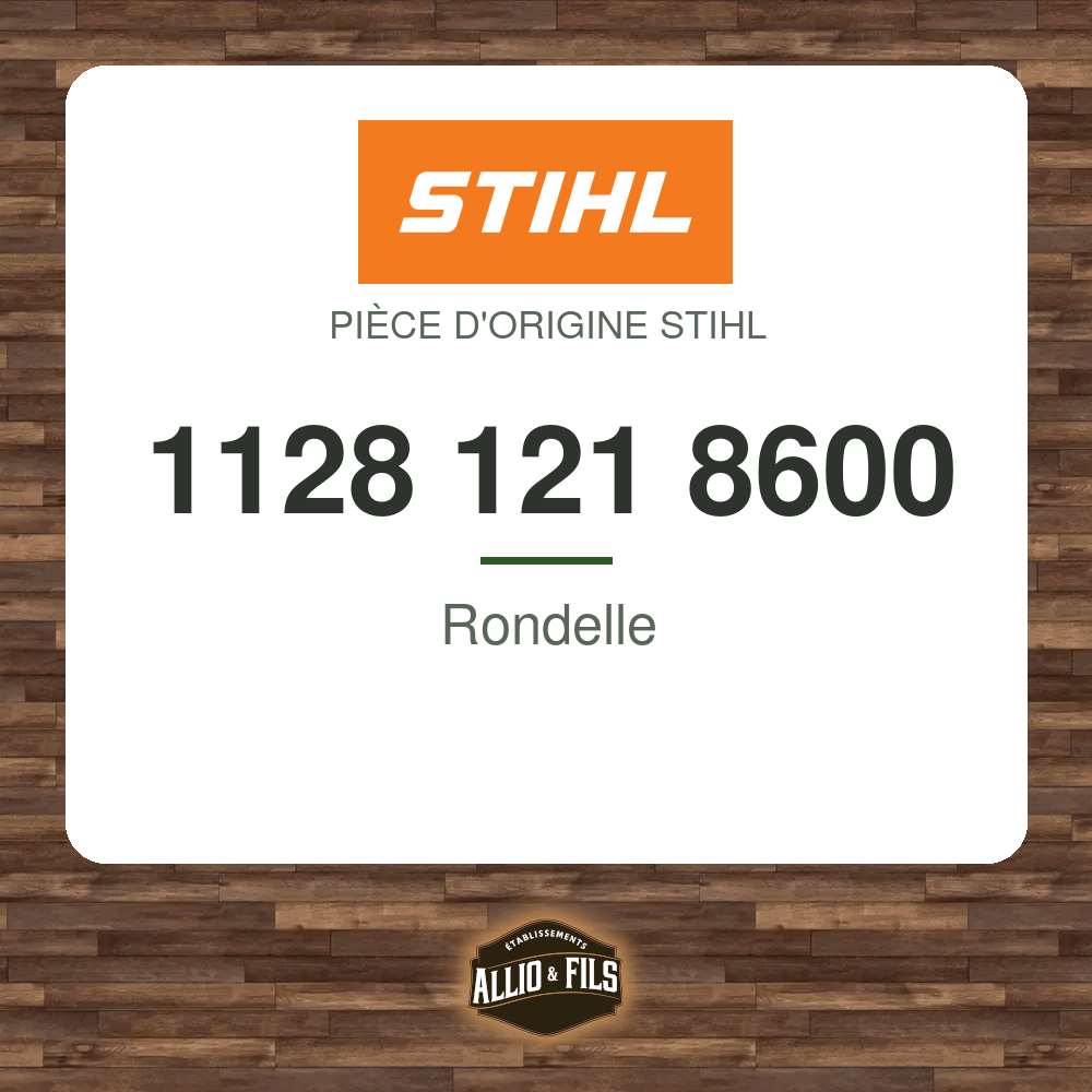 Rondelle - Stihl 1128 121 8600
